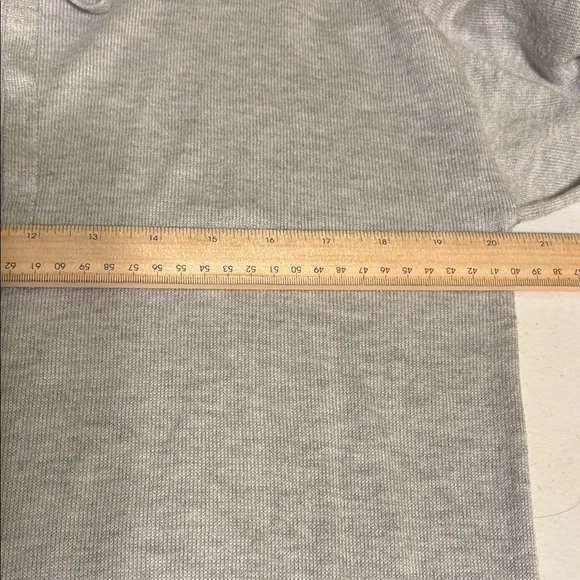 Cashmere Blend Hoodie Women's Light Gray Hoodie Sweater - Picture 6 of 9